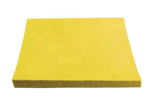 Фото товара "GOLD Шлифовальный лист на липучке, бумажная основа, оксид алюминия, без отв., 230х280 мм, Р180"