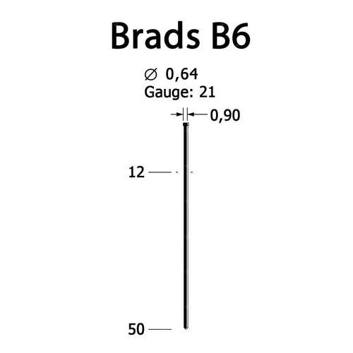 Фото товара "B6.35 Шпилькозабивной пневмопистолет Brads B6/12-35 мм"