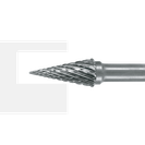 Борфреза форма M коническая с заостренным концом, D=16 мм, d=6 мм, FL=25 мм, твердосплавная